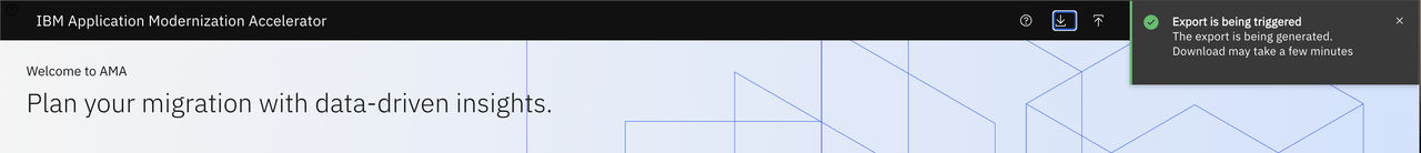 Workspaces are exported into a single zip file