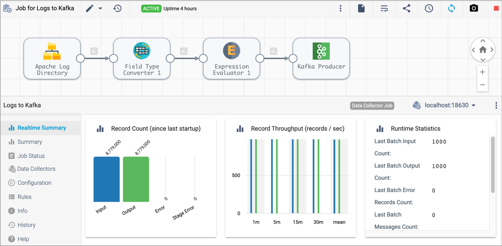 Classic job monitoring UI