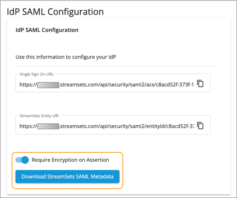 Downloading the SAML metadata
