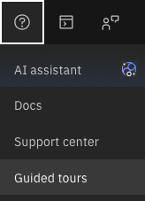 shows the help menu