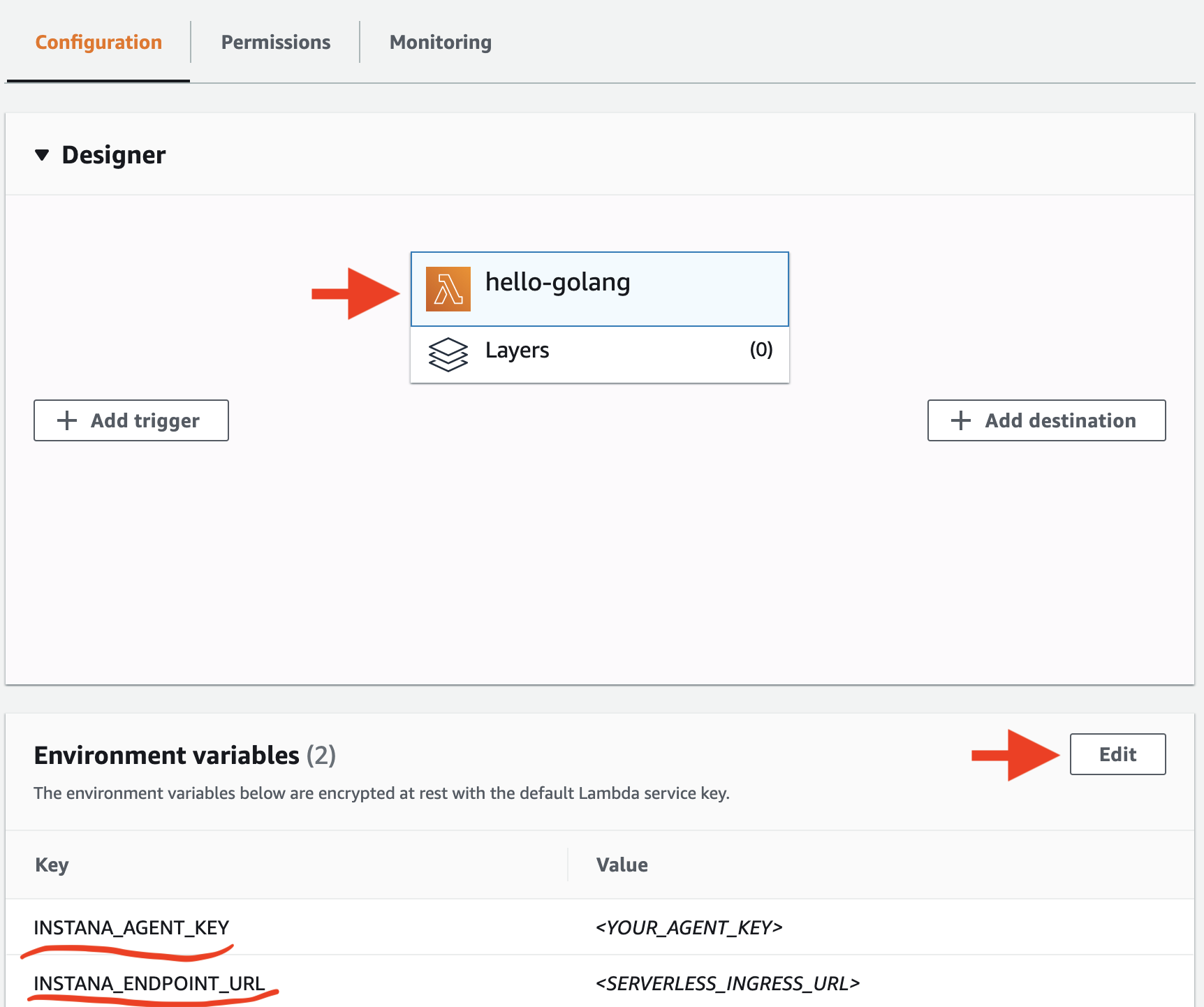 configuring environment variables