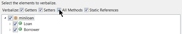 Selecting the All Methods check box.