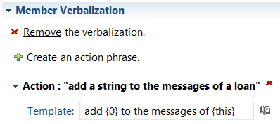 Image shows the method verbalization in the Member Verbalization section