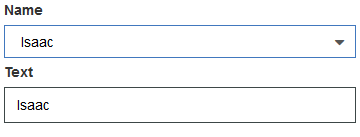 Image showing a selectable list.