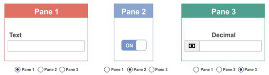 Screen captures of the each separate pane.