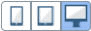 Icon for responsive screens, small, medium, and large