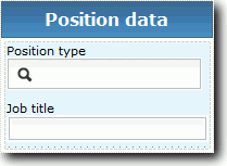 Layout of the Position CV coach view