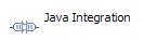 The screen capture shows the Java integration component.