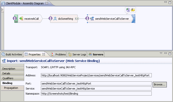 Picture of the assembly diagram for the ClientModule module