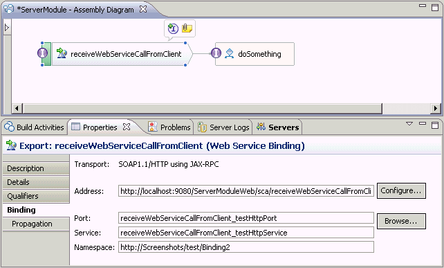 Picture of the assembly diagram for the ServerModule module
