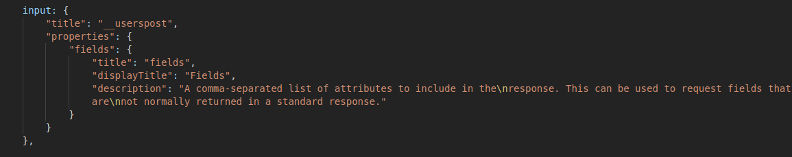 Missing type key