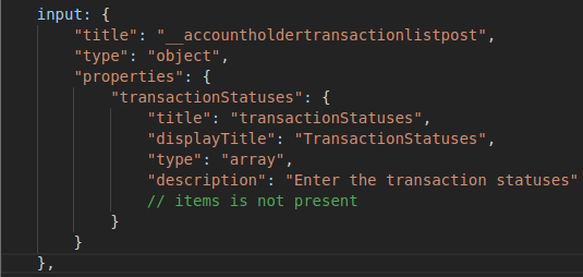 Missing array items