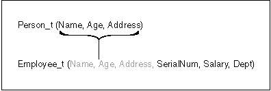 The diagram shows the attributes of a type Person_t.