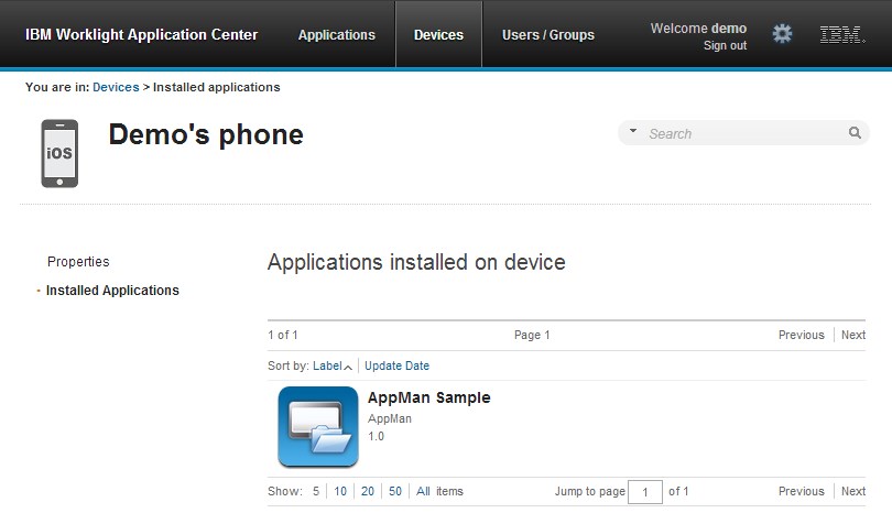 The application shown in this example is an Apple IPhone 5S.