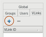 Add a Vlink by clicking the plus sign.