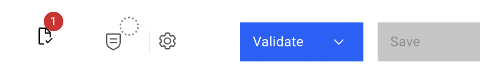 Screen capture showing an API with a validation error
