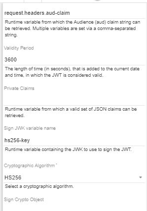 JWT Generate properties