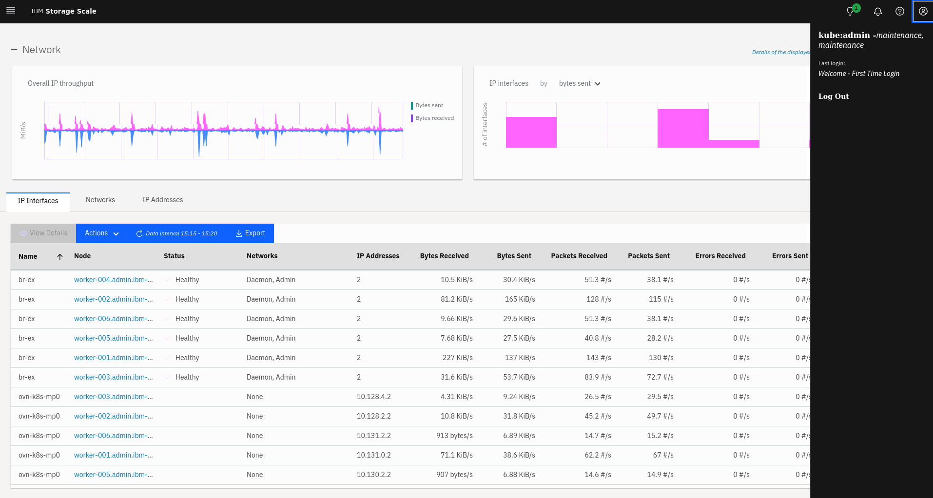 IBM Storage Scale container native GUI