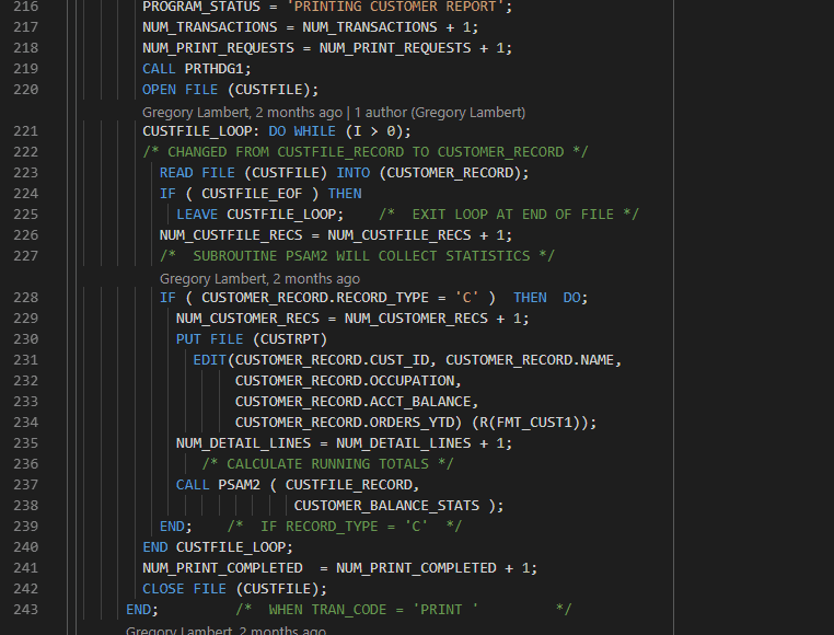 Illustration of hovering for declaration