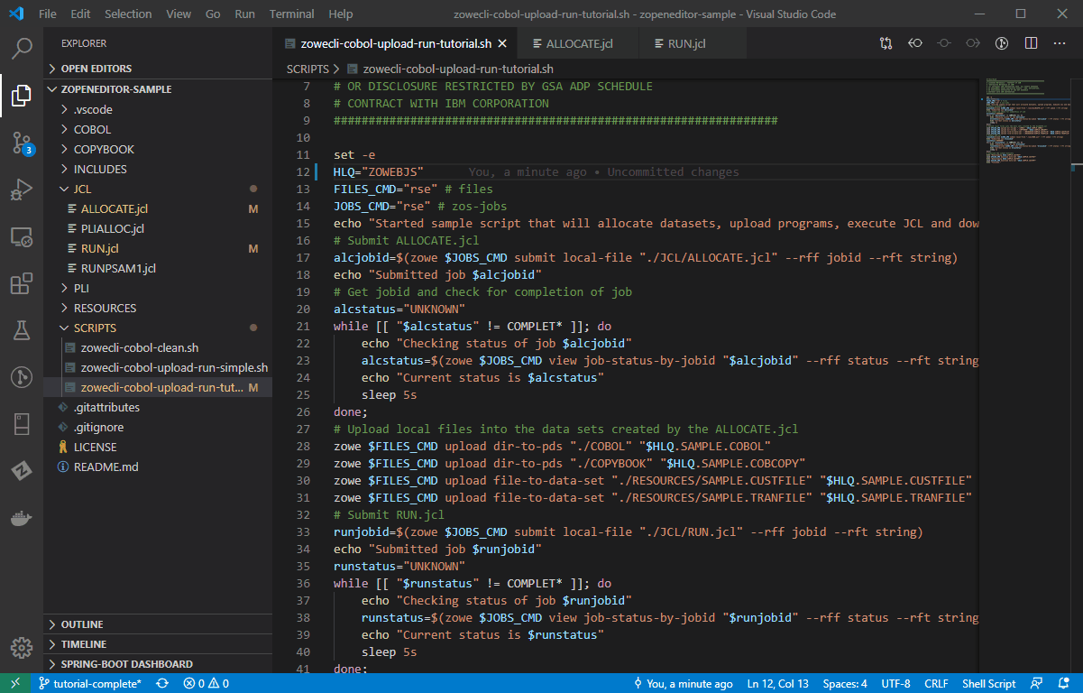 Using Command Line Operations in a Script