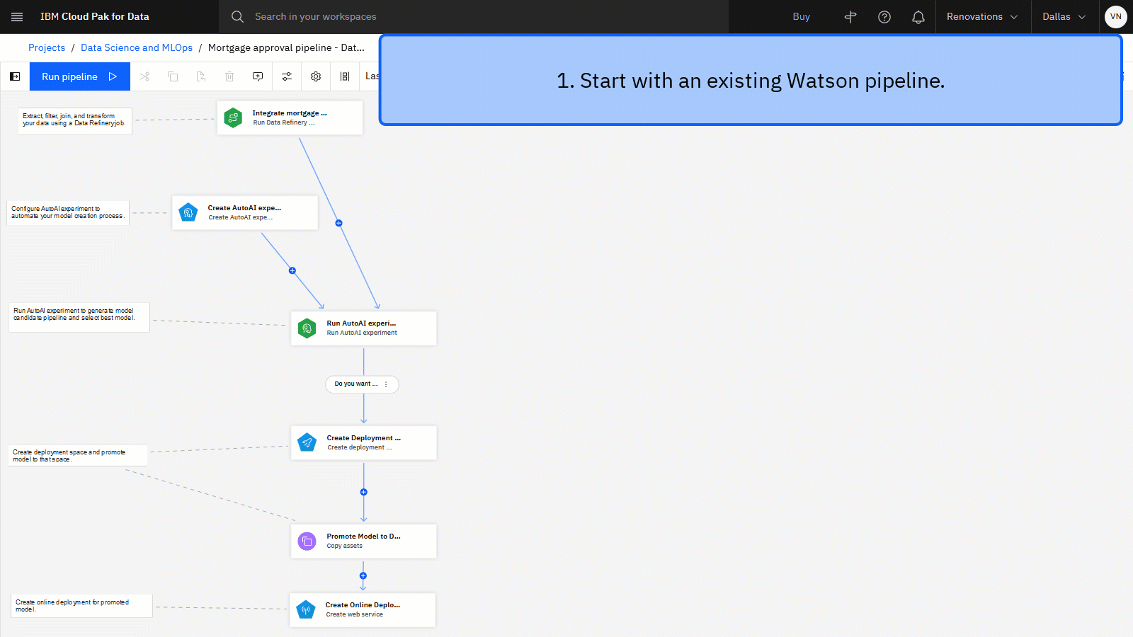 Screenshots of the tutorial Screenshots of the tutorial