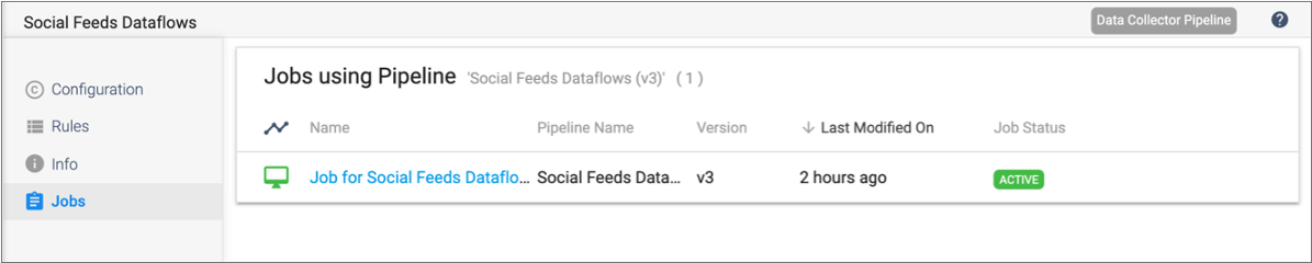 Version 3 of the pipeline is included in the job