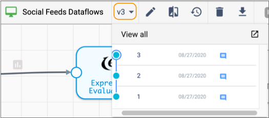 Viewing an earlier pipeline version