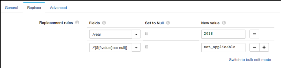 Replace properties page