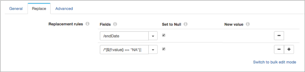 Replace properties page