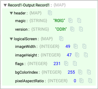 Output record