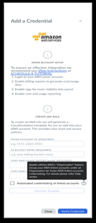 aws add cedential screenshot