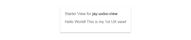 Example of adding a paragraph element