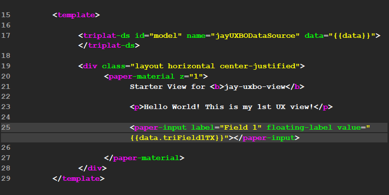 Example of adding a field element
