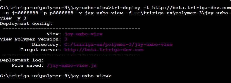 Example of adding the main JS view file
