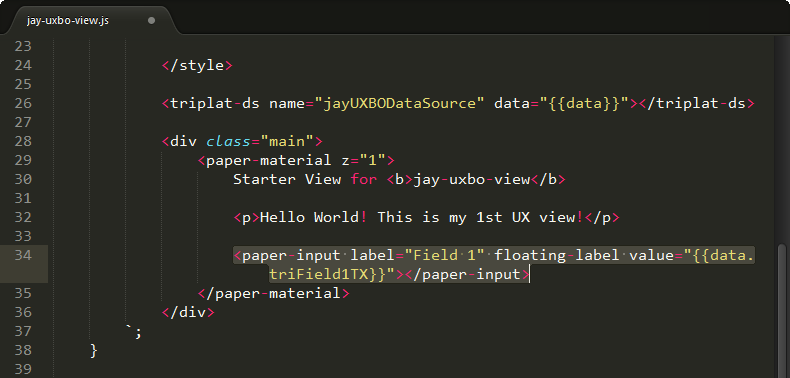 Example of adding a field element