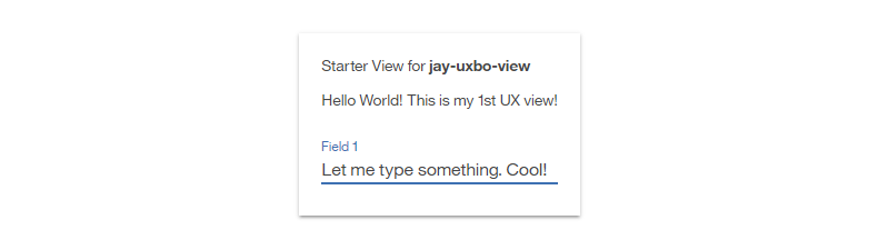 Example of adding a field element