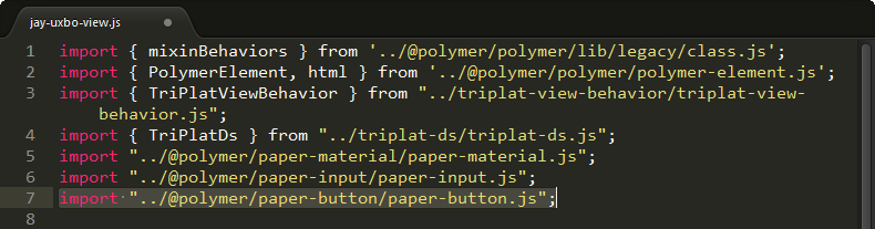Example of adding a button element