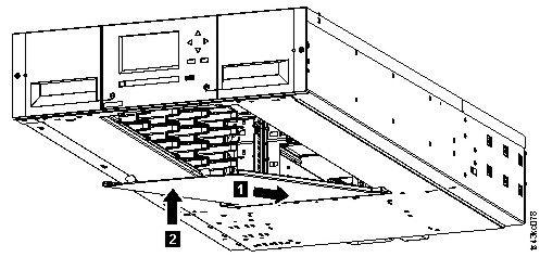 Lifting the cover and locking it