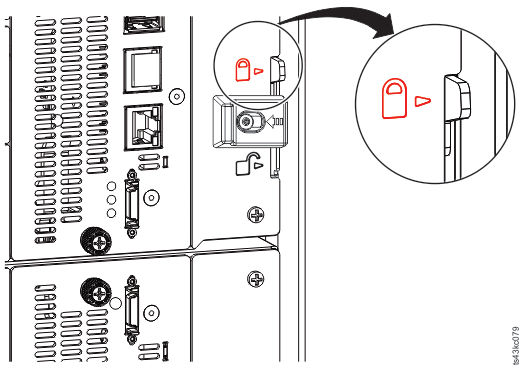 Alignment lever locked or engaged to lower module
