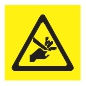 Pinch hazard