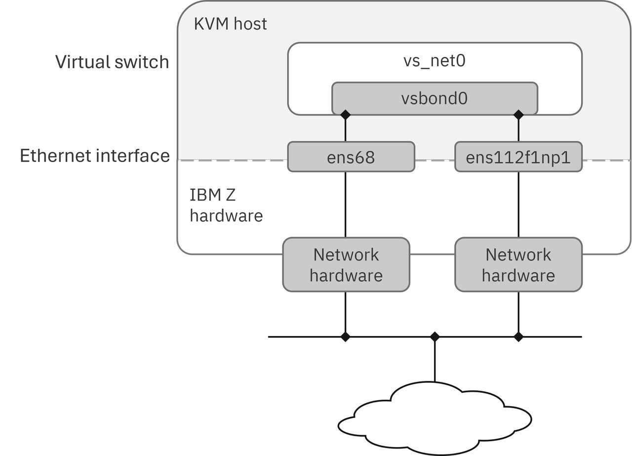 This graphic shows a virtual switch with NETH/NETD network devices