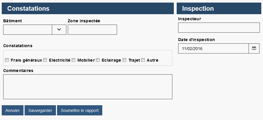Coach Rapport d'inspection lors de son exécution sur un ordinateur