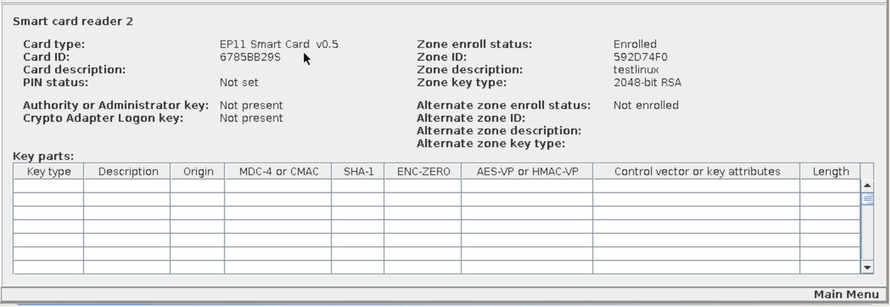 EP11 smart card successfully created
