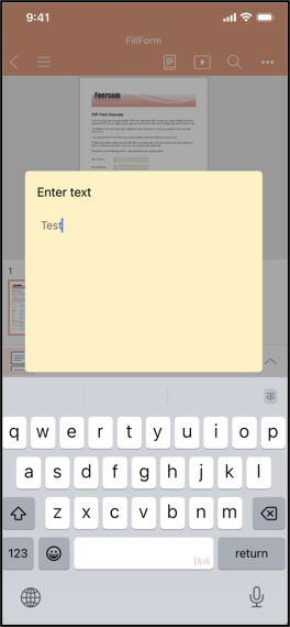 Modulo PDF su iPhone