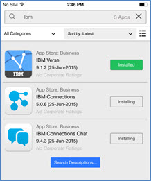 Funzione di ricerca nel catalogo delle app