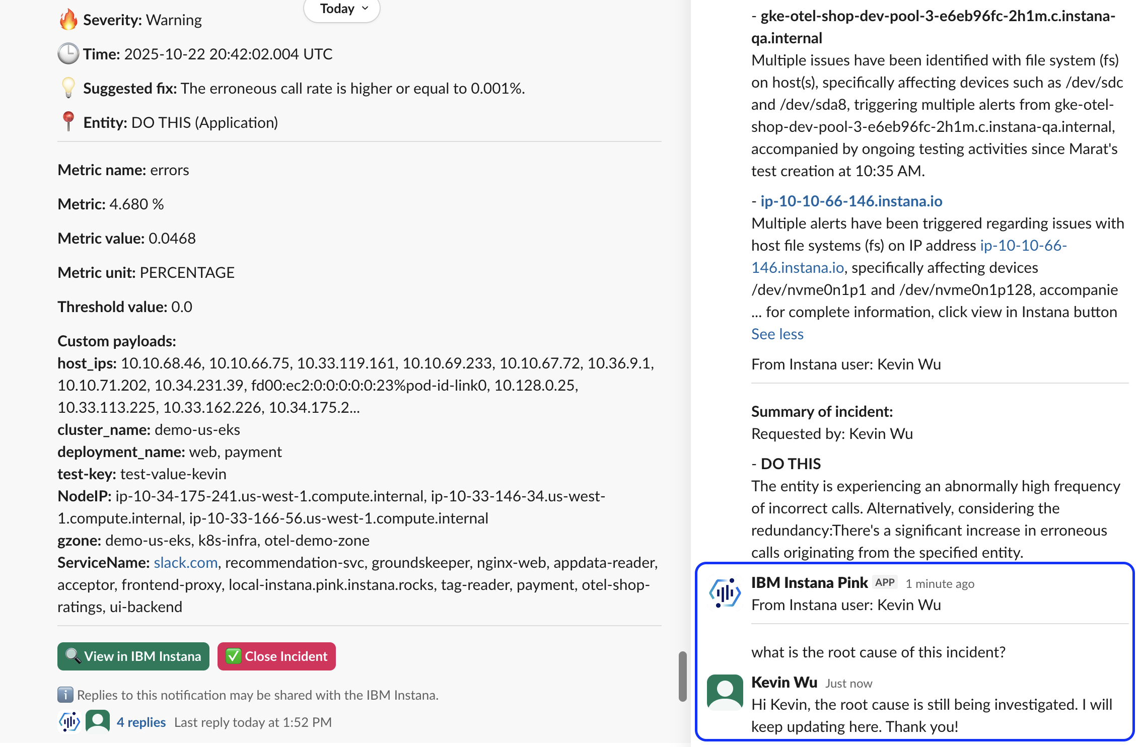Slack スレッド