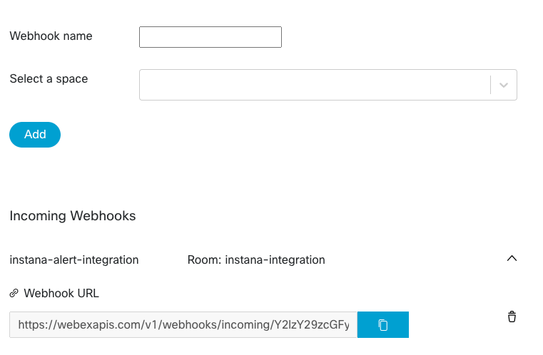 着信 Webhook