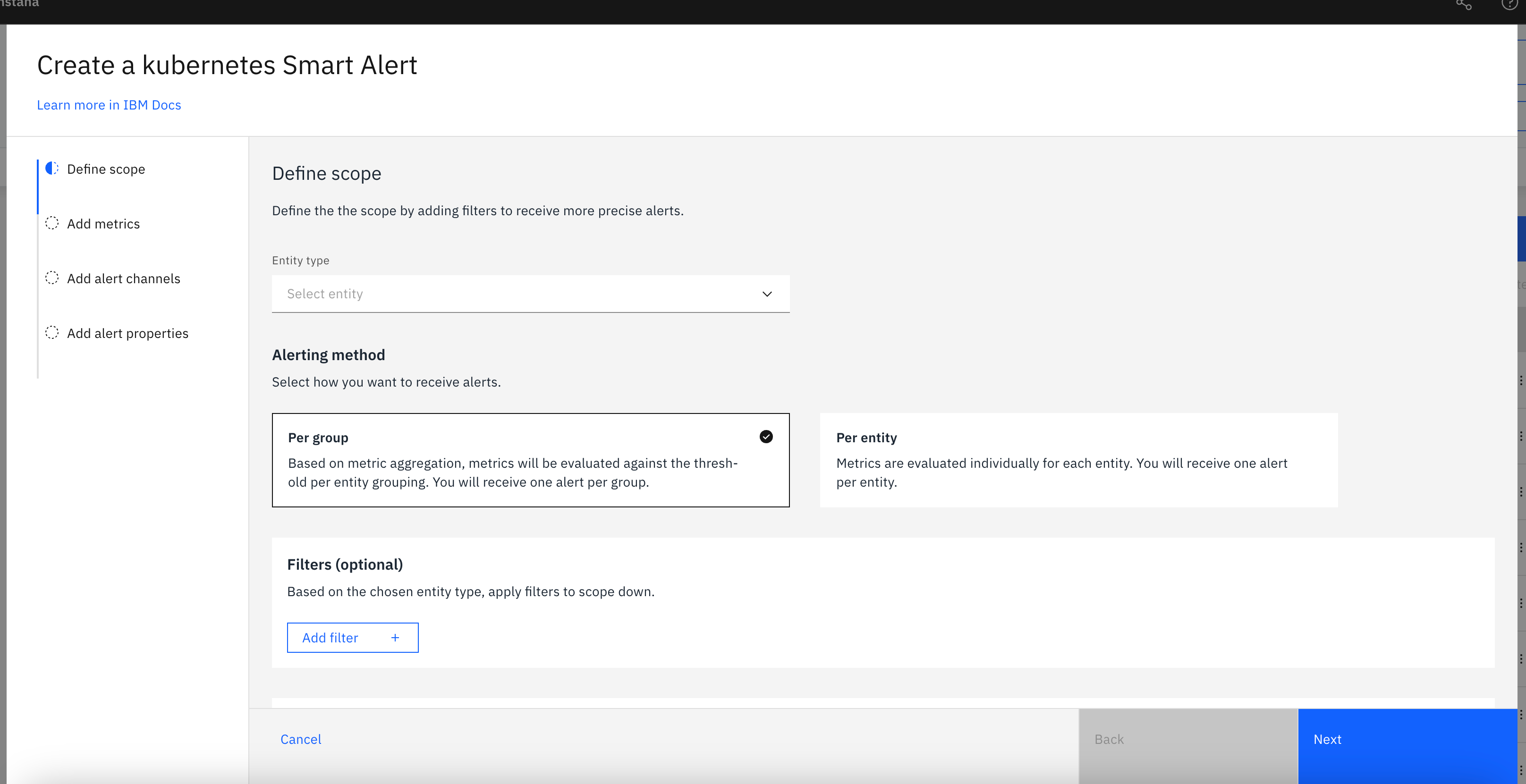 Kubernetes のスマートアラートを作成する