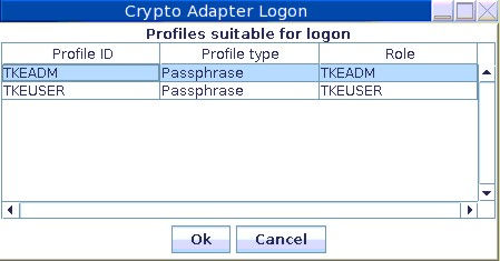 Crypto Adapter Logon