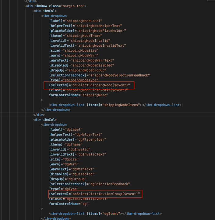 atualizações ibm-dropdown
